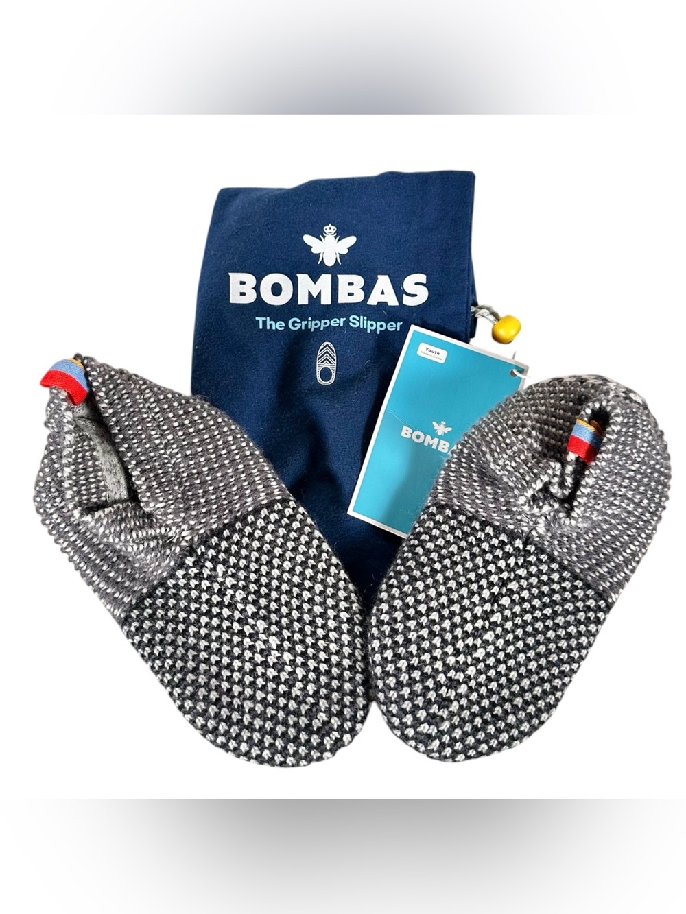 BOMBAS Merino Wool Blend Gripper Slippers